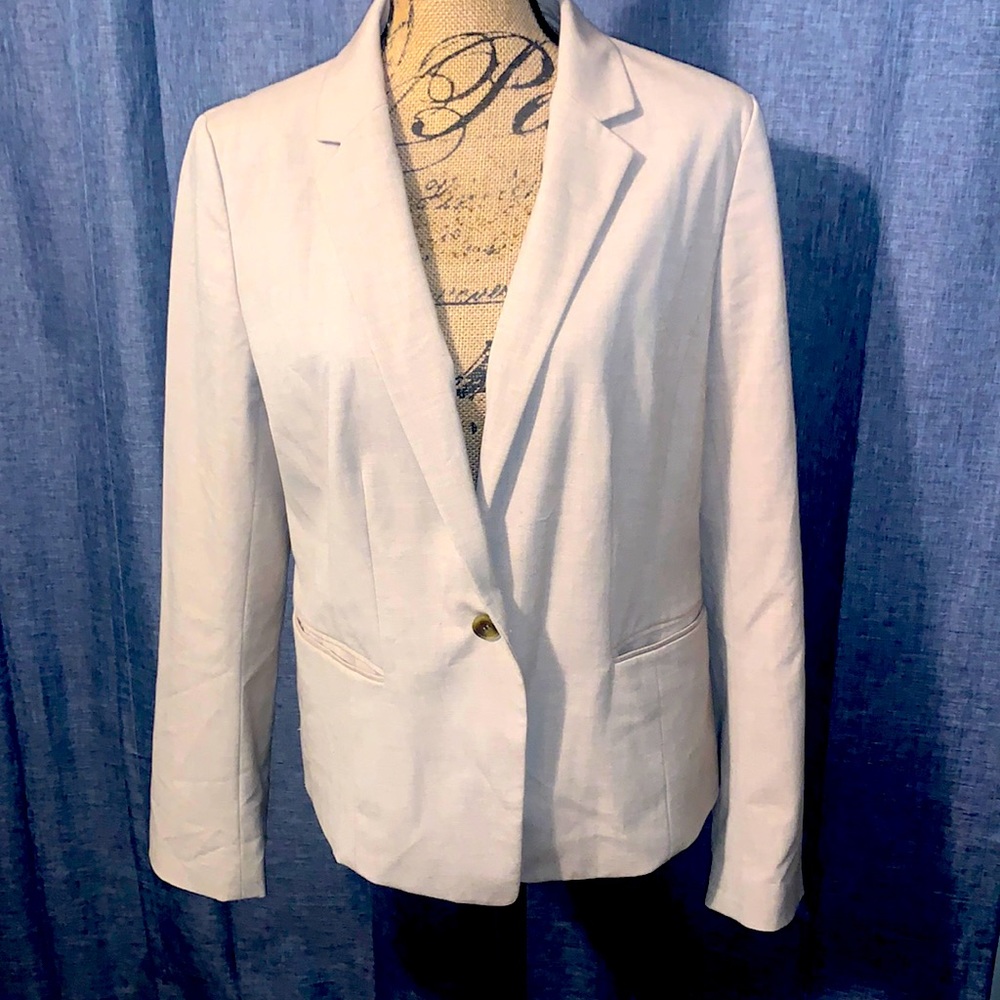 Ann Taylor light tan blazer